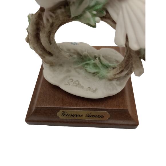 Giuseppe Armani Kissing Doves On A Branch Sculpture - Picture 2 of 6